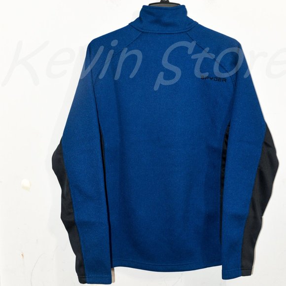 Blue NWT Spyder Men’s Half (1/2) Zip Jacket - Picture 5 of 7